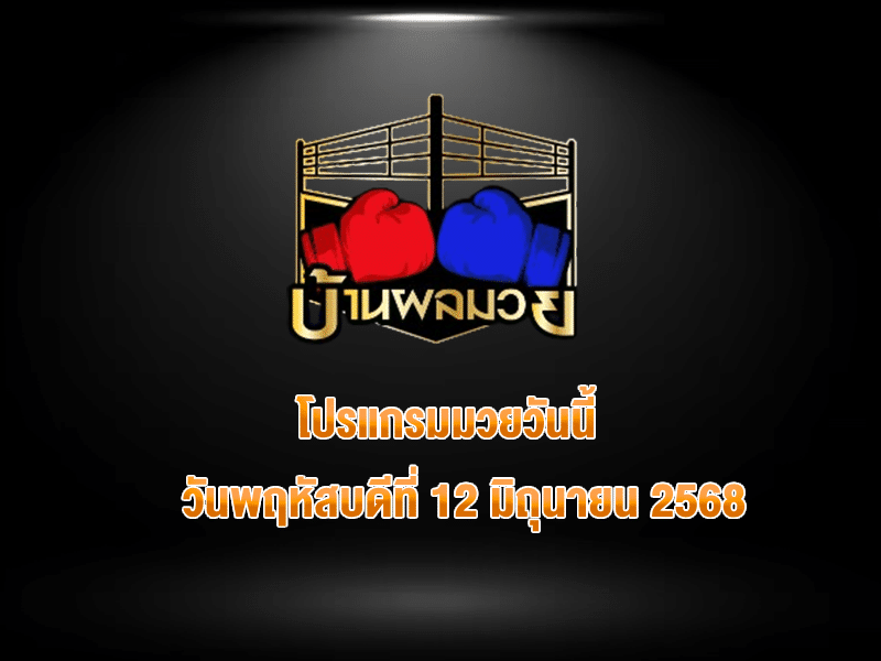 โปรแกรมมวยวันนี้