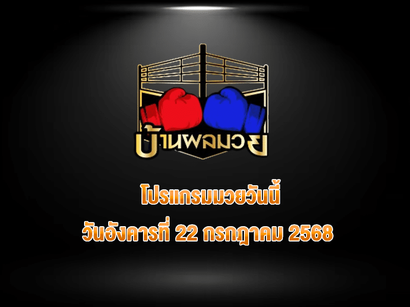 โปรแกรมมวยวันนี้