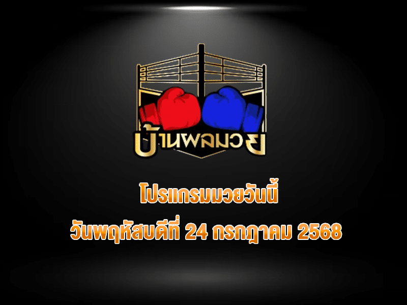 โปรแกรมมวยวันนี้